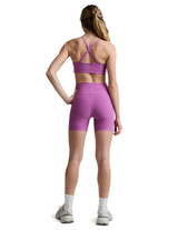 BVeyond Yoga Women's Spacedye Keep Pace 3" Mid-Rise Shorts in Fun Fuchsia Heather