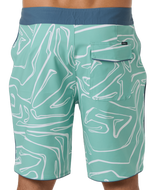O'Neill Men's Hyperfreak Mysto Scallop Boardshorts Green front view