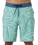 O'Neill Men's Hyperfreak Mysto Scallop Boardshorts Green side view