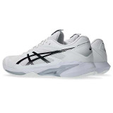 Asics Men's Solution Speed FF 4 Tennis Shoes in White and Black lateral view