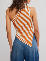 Free People Women's Knot My Vibe Top in Butter Pecan back view