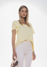 Dylan Women's Masie Top Natural Yellow side view