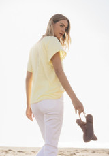 Dylan Women's Masie Top in Natural Yellow