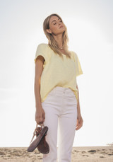 Dylan Women's Masie Top in Natural Yellow