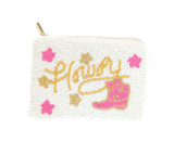 Howdy Seed Bead Coin Purse