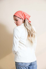 Fashion Floral Dot Bandana in Coral