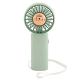 Round Handheld Desktop Mini Fan in Sage