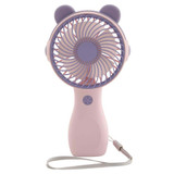 Bunny Ears Shape Handheld Desktop Mini Fan in Blue/Pink