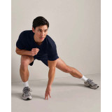 Rhone Men's Invictus Training Tee V2 True Navy Heather back view