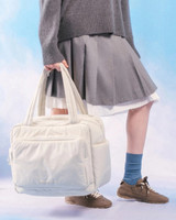 Herschel Supply Co Cloudform Duffle Bag in Metal top view