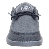 HeyDude Men's Wally Stretch Jersey Shoes Charcoal top view