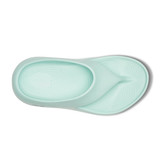 Oofos Women's OOrininal Plus Sandals Mint worn on foot