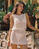 LSpace Women's Sander Top Cream full length
