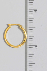 Gold Plated Dainty Latch Hoop Earrings