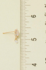 Gold Dipped Circle Flower Earrings