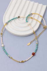 Assorted Pattern Beaded Necklace