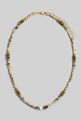 Fame Accessories Mixed Beads Link Adjustable Necklace chain detail