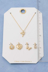 Assorted Interchangeable Charms Pendant Necklace