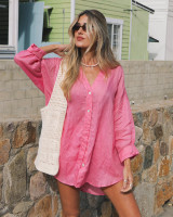 The LSpace Women's Rio Tunic in Hottest Pink