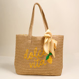 The Darling Effect Straw & Sun Tote