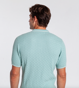 Criquet Men's Bungalow Sweater Polo in Mist
