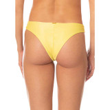 The Maaji Women's Sunbeam Iconic Low Rise Bikini Bottoms in Light Pastel Yellow