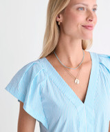 Vineyard Vines Women's Sophie Harbor Dress in Stripe Turquoise