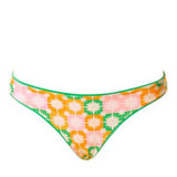 The Maaji Women's Palm Leaf Flirt Low Rise Bikini Bottoms in Bright Green