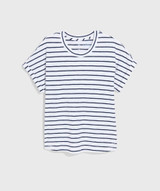 Vineyard Vines Women's Jersey Tee in White /Navy Stripe