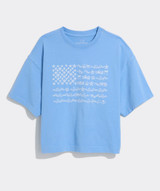 Vineyard Vines Women's Beach Flag Boxy Tee
