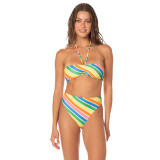 The Maaji Women's Rhythmic Kani Strapless Bandeau Bikini Top in Open Yellow