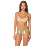 The Maaji Women's Rhythmic Iconic Low Rise Bikini Bottoms in Open Yellow