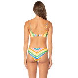 The Maaji Women's Rhythmic Iconic Low Rise Bikini Bottoms in Open Yellow