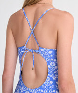 Vineyard Vines Women's Sconset One-Piece Suit in Floral Breaker Blue back view