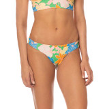 Maaji Women's Tropic Lei Flirt Low-Rise Bikini Bottoms in Open Green back view