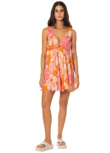 The Maaji Women's Retro Bloom Nova Short Dress in Open Pink