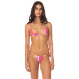 The Maaji Women's Patch Play Sunflash Low Rise Bikini Bottoms in Light Pastel Purple