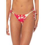 Maaji Women's Dreamscape Glow Sunflash Bikini Bottoms Dark Pink side view