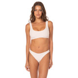 The Maaji Women's Coconut Milk Dazzle Bralette Bikini Top in White