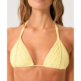 PQ Swim Women's Buttercup Isla Triangle Bikini Top