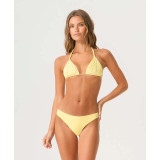 PQ Swim Women's Buttercup Basic Ruched Bikini Bottoms side detail