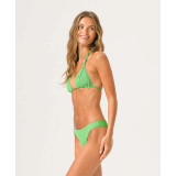 PQ Swim Women's Matcha Basic Ruched Bikini Bottoms