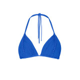 PQ Swim Women's Blueberry Isla Triangle Bikini Top front view