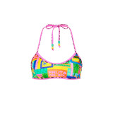 Kulani Kinis Women's Sun Honey Crop Halter Bikini Top