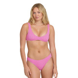 Billabong Women's Summer Hi Lowrider Bikini Bottoms Pretty Pink front view