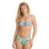 The Billabong Women's Pipe Dream Lowrider Bikini Bottoms in Bright Marine