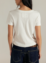 Free People Women's Atlas Crew Tee in Ivory
