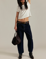 Free People Women's Atlas Crew Tee in Ivory