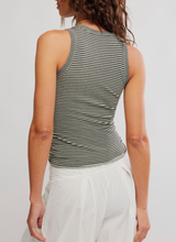 Free People Women's So Soft Seamless Modal Stripe Tank in Black/White