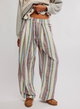 Free People Women's Chambers Laid Back Stripe Pant